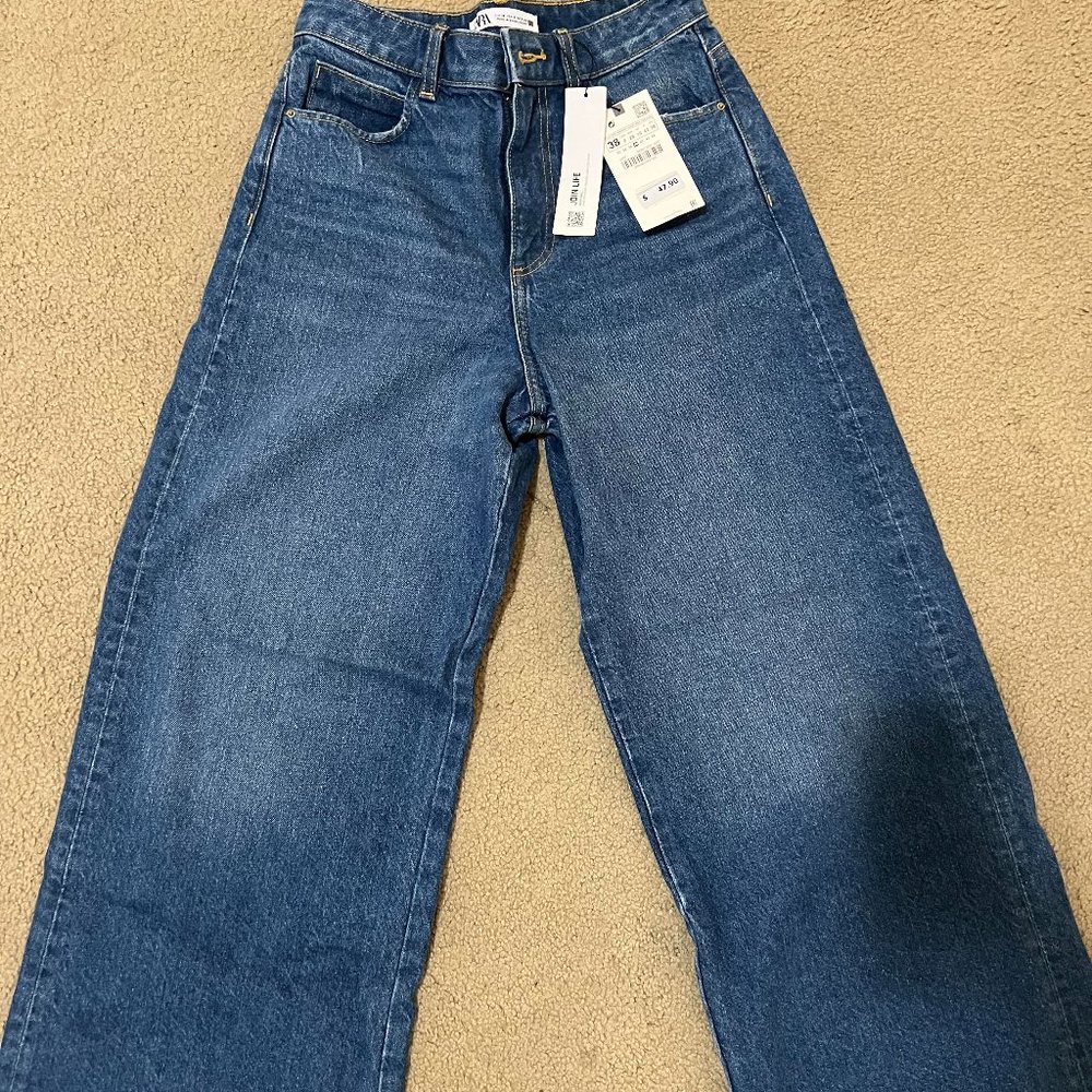 Zara High Waist Wide Leg jeans